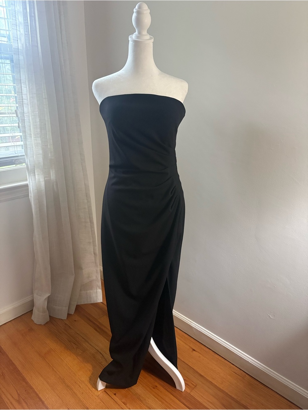 Xscape Strapless Black Evening Gown